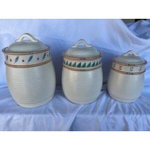 3 Southwest canister set By Treasure Craft